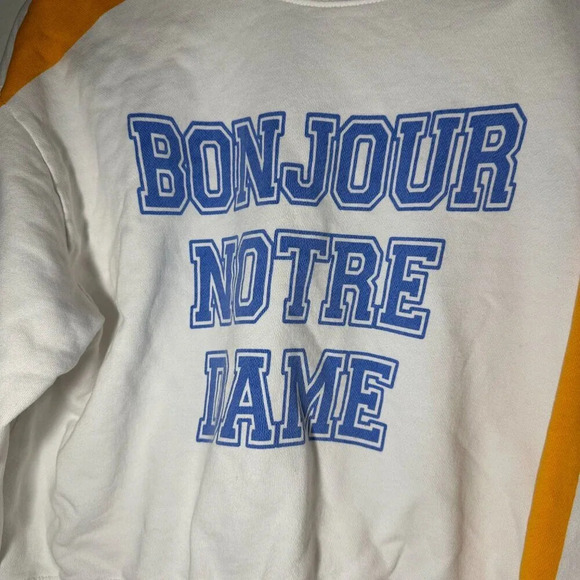 Zara Bonjour  Notre Dame Sweatshirt - Picture 2 of 7
